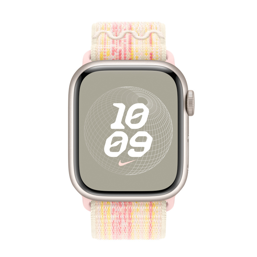 Zdjęcie do “Apple 41mm Starlight/Pink Nike Sport Loop”.
