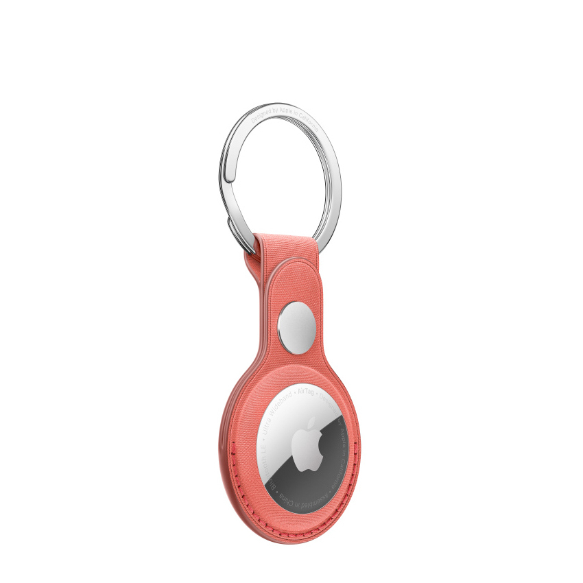 Apple AirTag FineWoven Key Ring - Coral