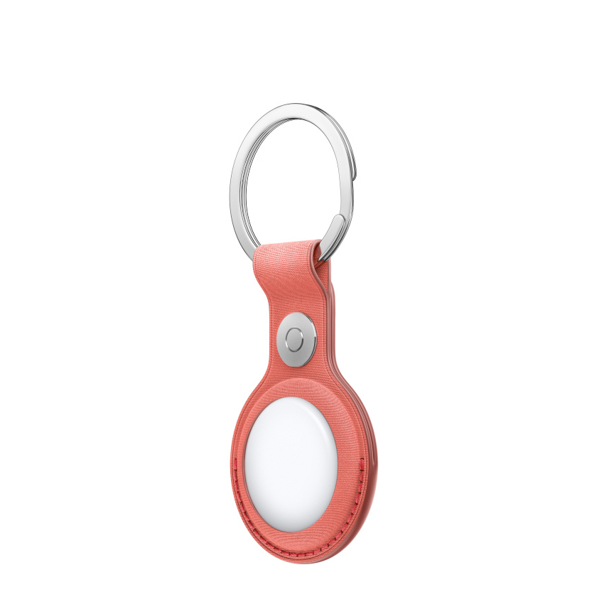 Apple AirTag FineWoven Key Ring - Coral