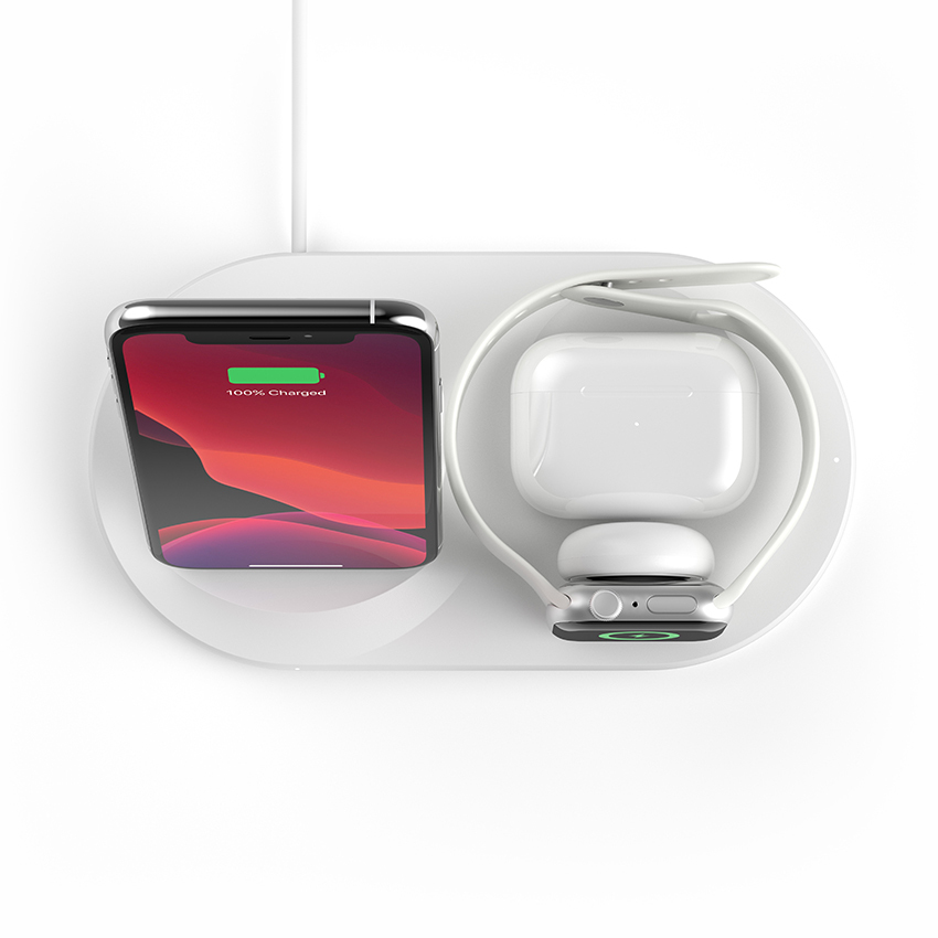 Belkin Wireless Pad stacja ładowania do iPhone/Watch/AirPods (biały) - outlet