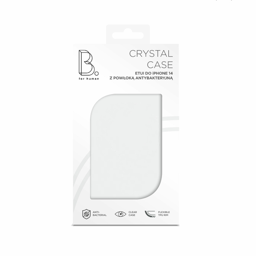 B.Safe Crystal Case Antibacterial etui iPhone 14 (przezroczysty)