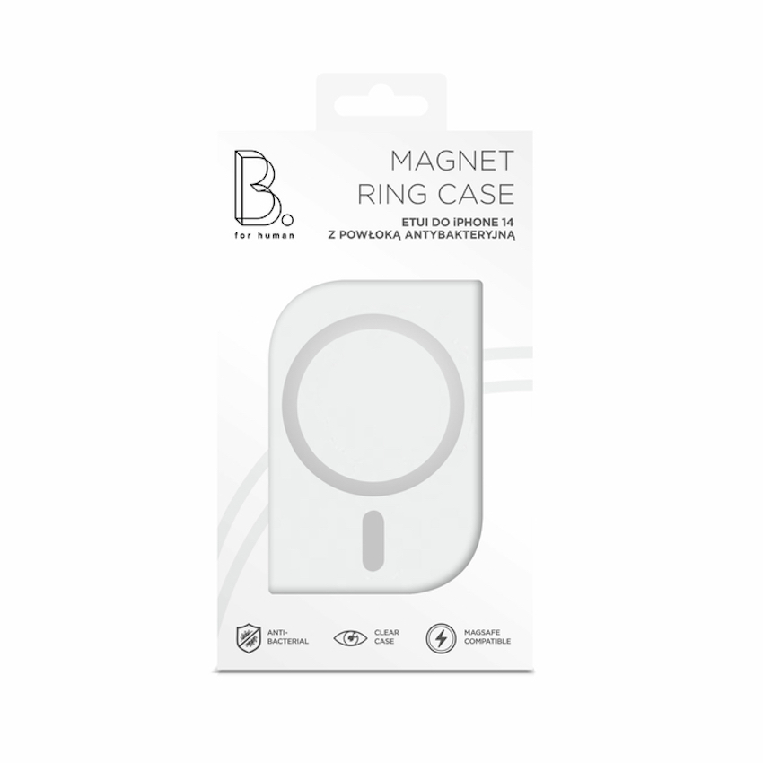 B.Safe Crystal Case Antibacterial Magsafe etui iPhone 14 (przezroczysty)