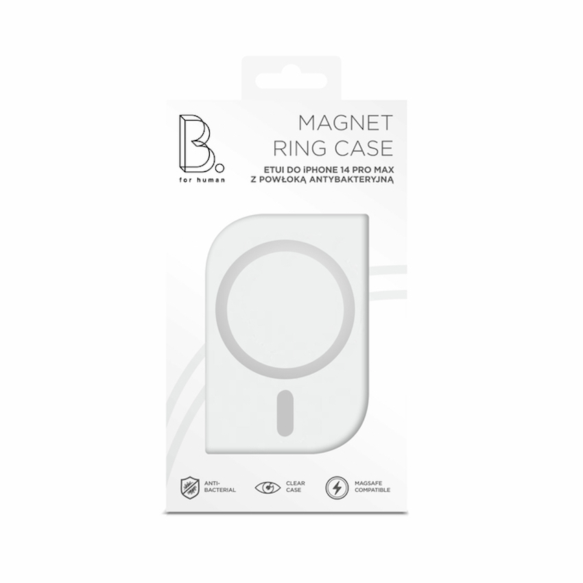 B.Safe Crystal Case Antibacterial Magsafe etui iPhone 14 Pro Max (przezroczysty)