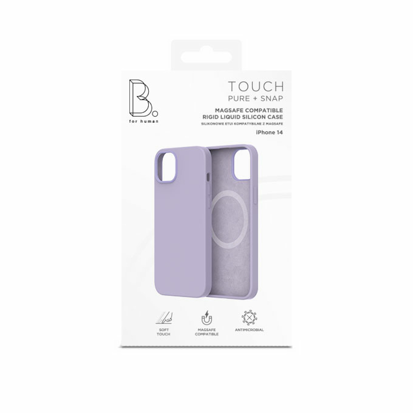 Zdjęcie do “B.Safe Magnetic Silicon Case Lavender - etui iPhone 14”.