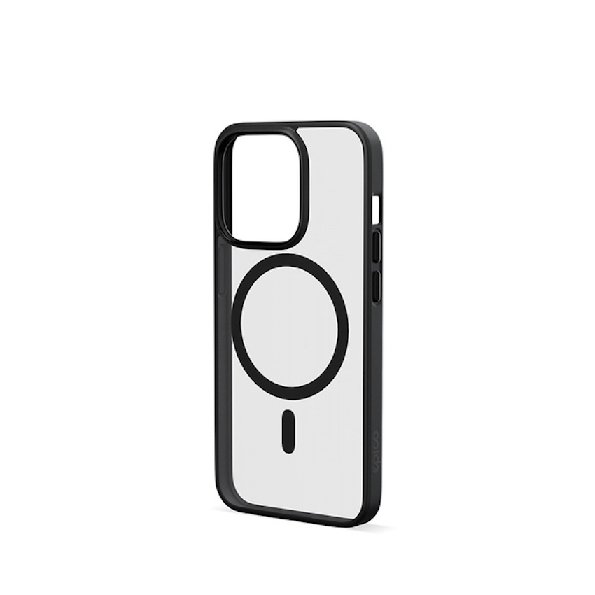 Epico Hero Case Transparent Black MagSafe - etui iPhone 15 Pro Max