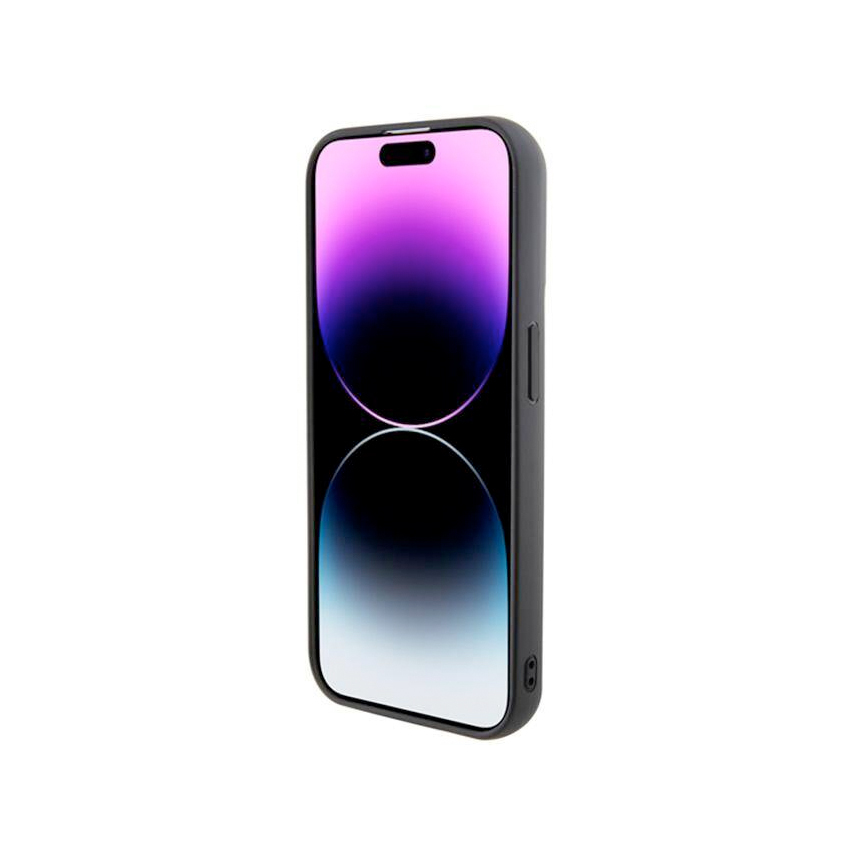 Karl Lagerfeld 3D Rubber Multi Logo Black - etui iPhone 15 Pro