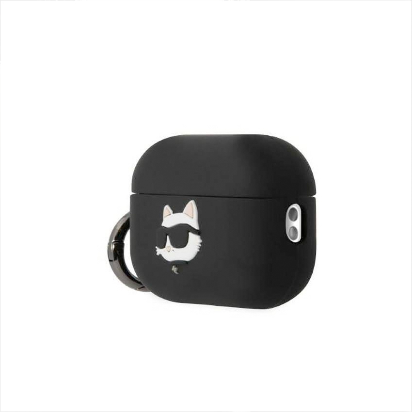 Karl Lagerfeld Choupette Head 3D Black - etui Airpods Pro 2Gen
