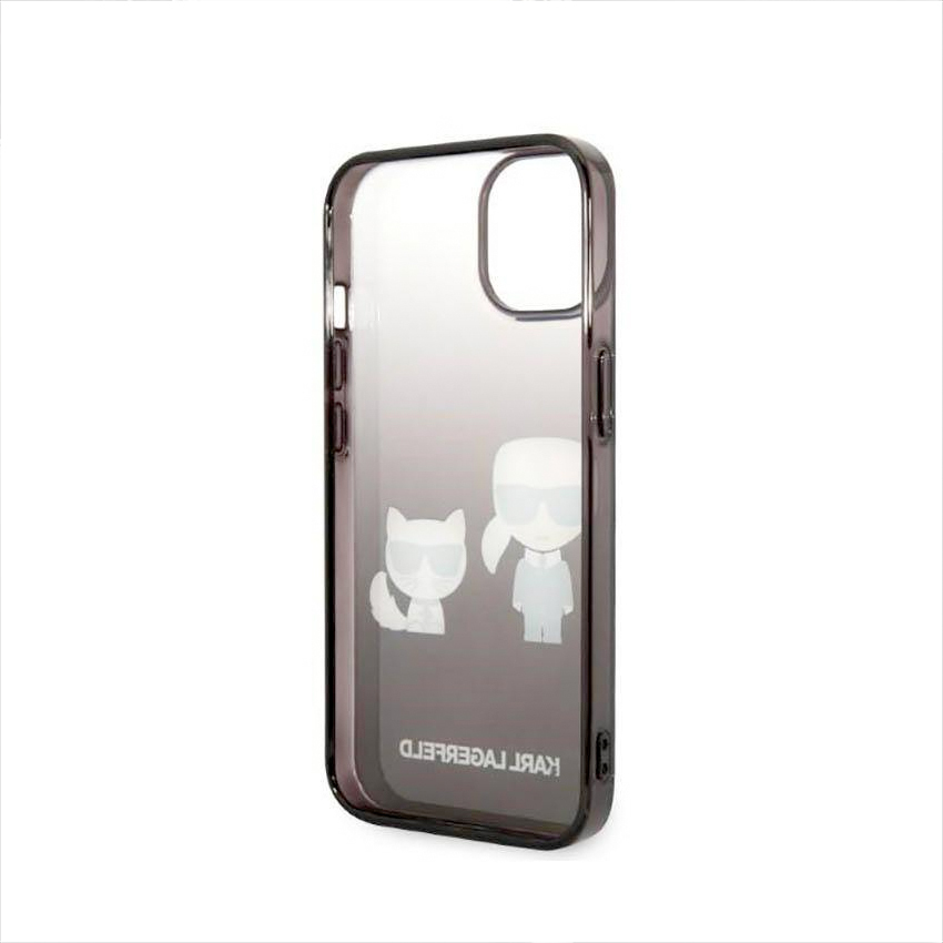 Karl Lagerfeld Ikonik Karl & Choupette Black - etui iPhone 14 Pro