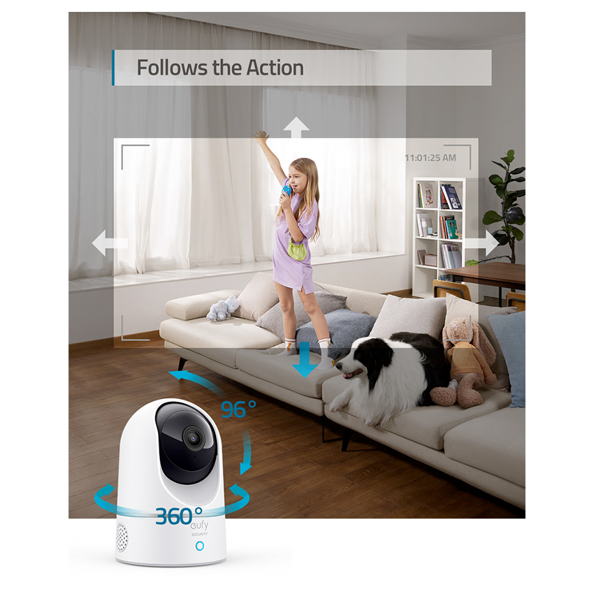 Zdjęcie do “EUFY Indoor Kam 2K - kamera wewnętrzna”.