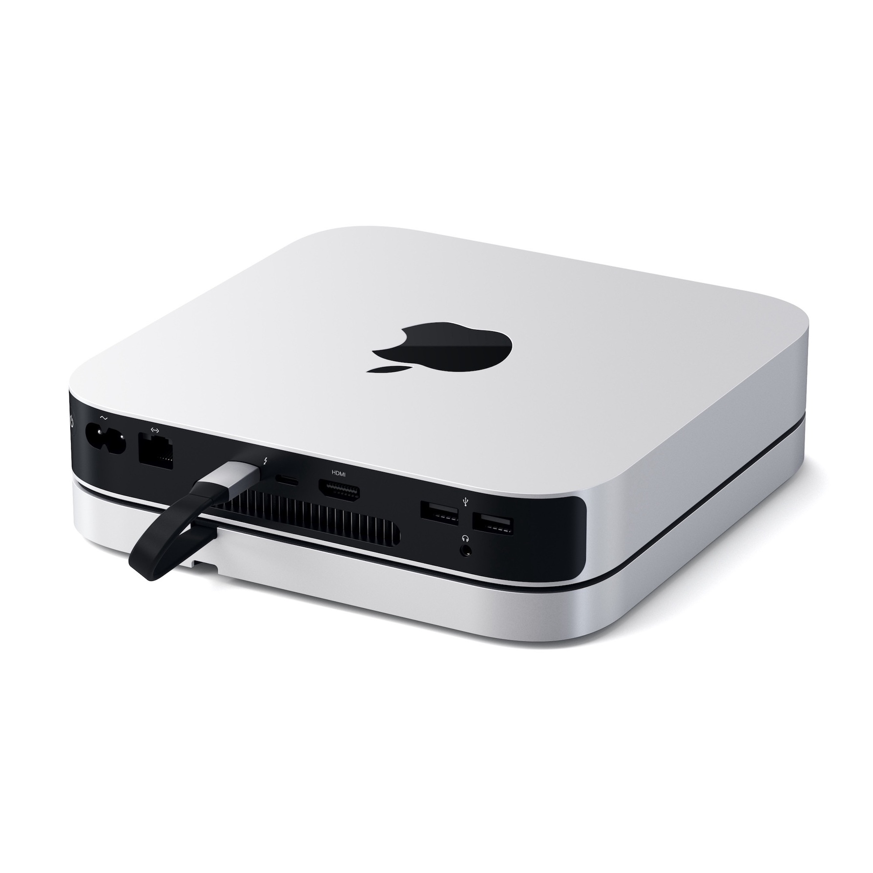 Satechi hub i stojak dla Mac Mini USB-C/3xUSB-A/Micro/SD/jack 3,5mm (srebrny)
