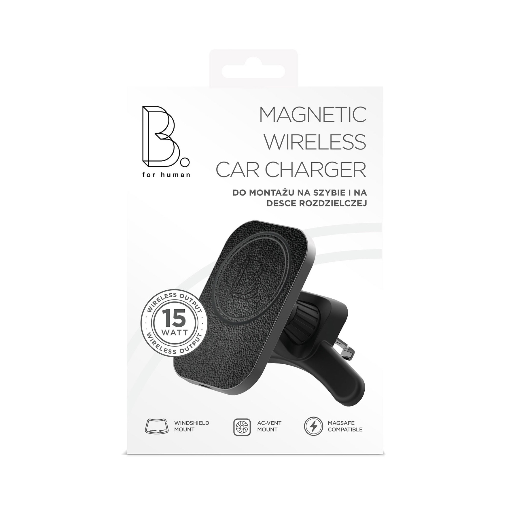 B.On Magnetic Magsafe Car Charger uchwyt samochodowy (czarny)
