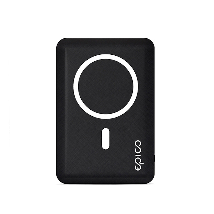 Epico Magnetic Wireless Powerbank Black - powerbank