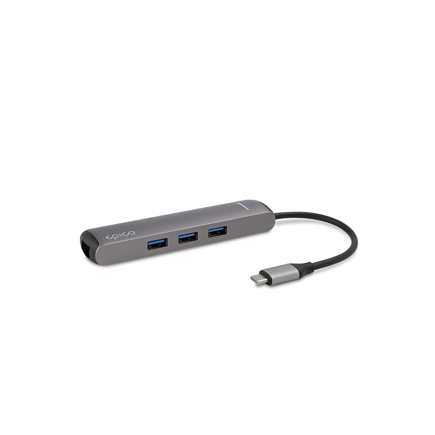 Epico Type-C HUB Slim przejściówka USB-C (gwiezdna szarość)
