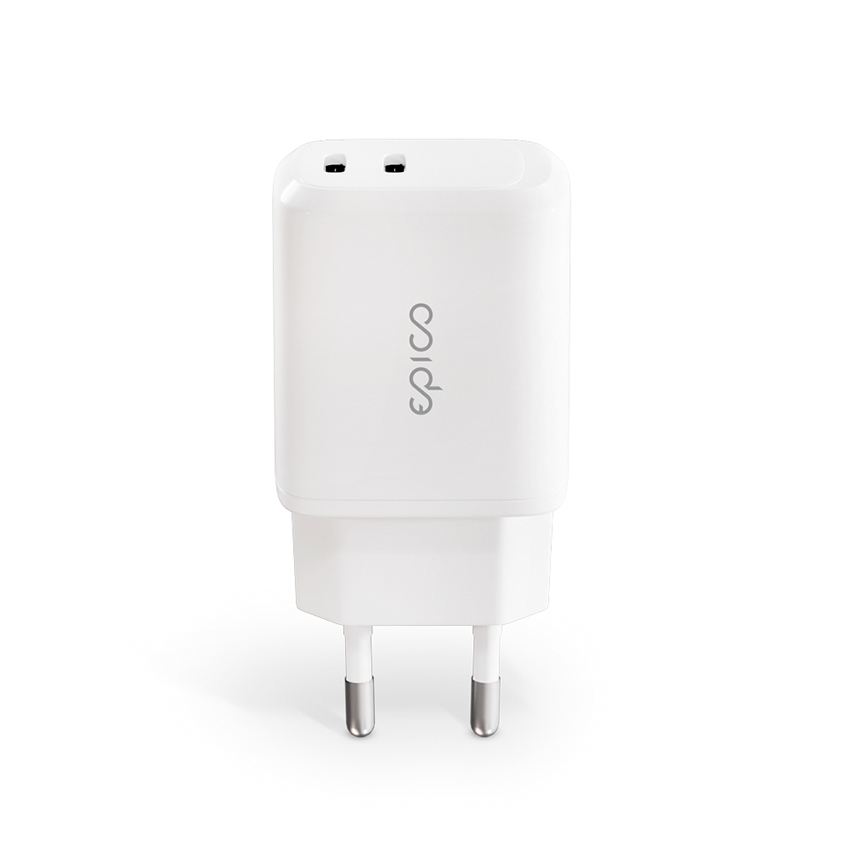 Epico 45W Dual Charger white - ładowarka sieciowa