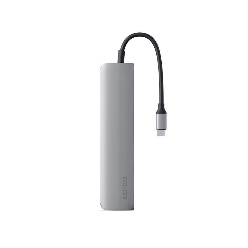 Epico Mini Aluminium 6in1 hub - przejściówka USB-C (gwiezdny szary)