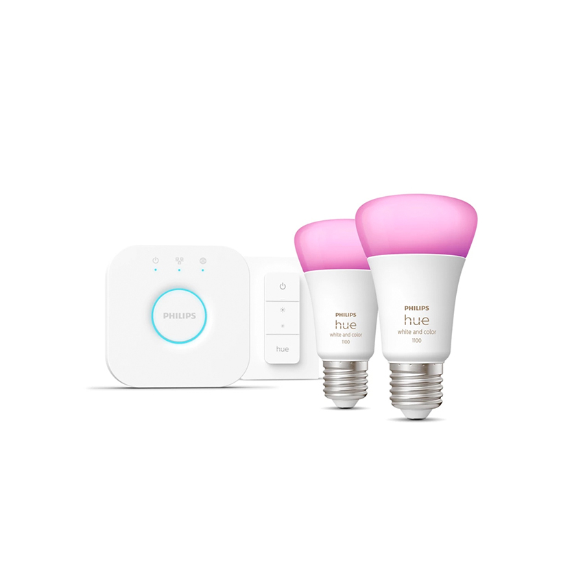 Zdjęcie do “Philips Hue WCA E27 2 set - żarówka dwupak + ściemniacz”.