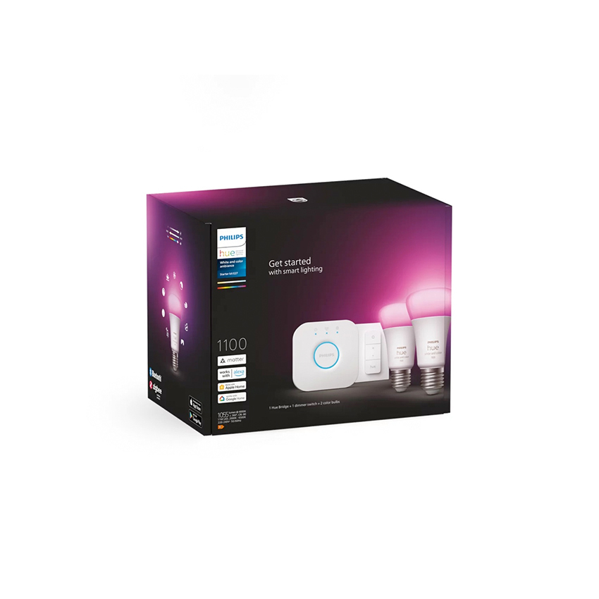 Zdjęcie do “Philips Hue WCA E27 2 set - żarówka dwupak + ściemniacz”.