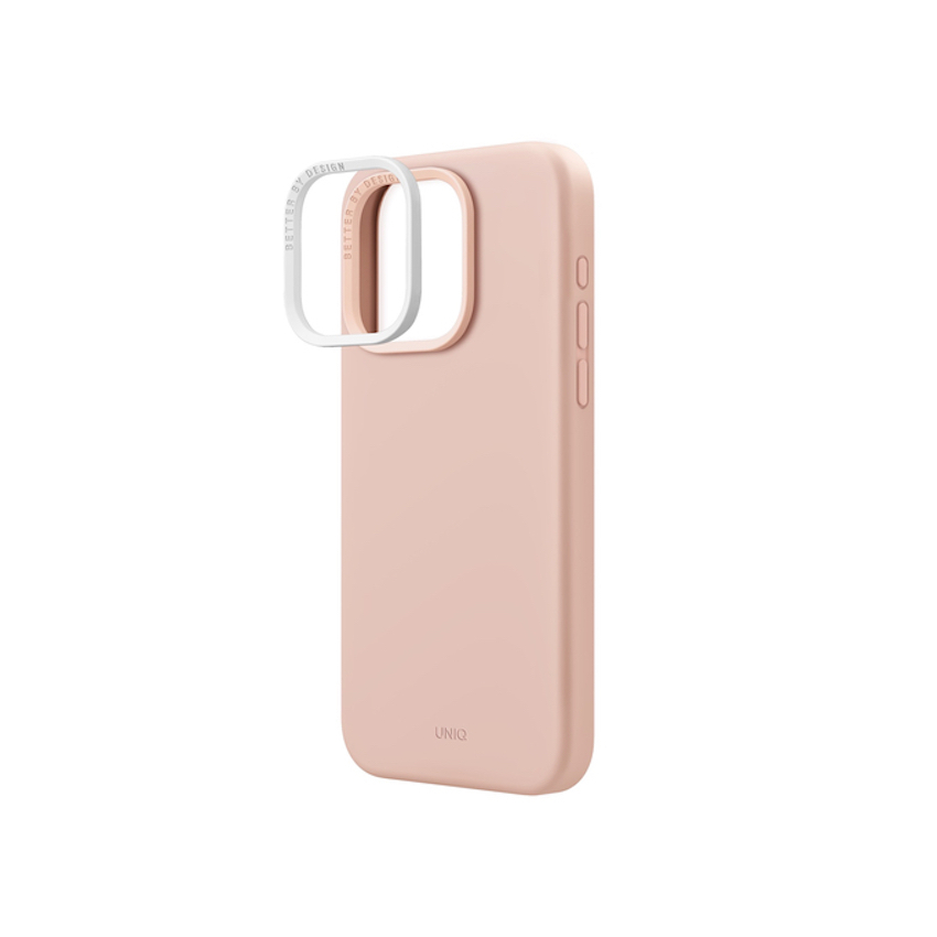UNIQ Lino Hue Blush Pink Magsafe - etui iPhone 15 Pro