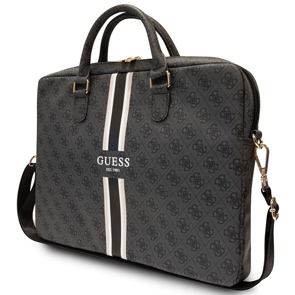 Zdjęcie do “Guess 4G Printed Stripes Black - torba Macbook 15/16"”.