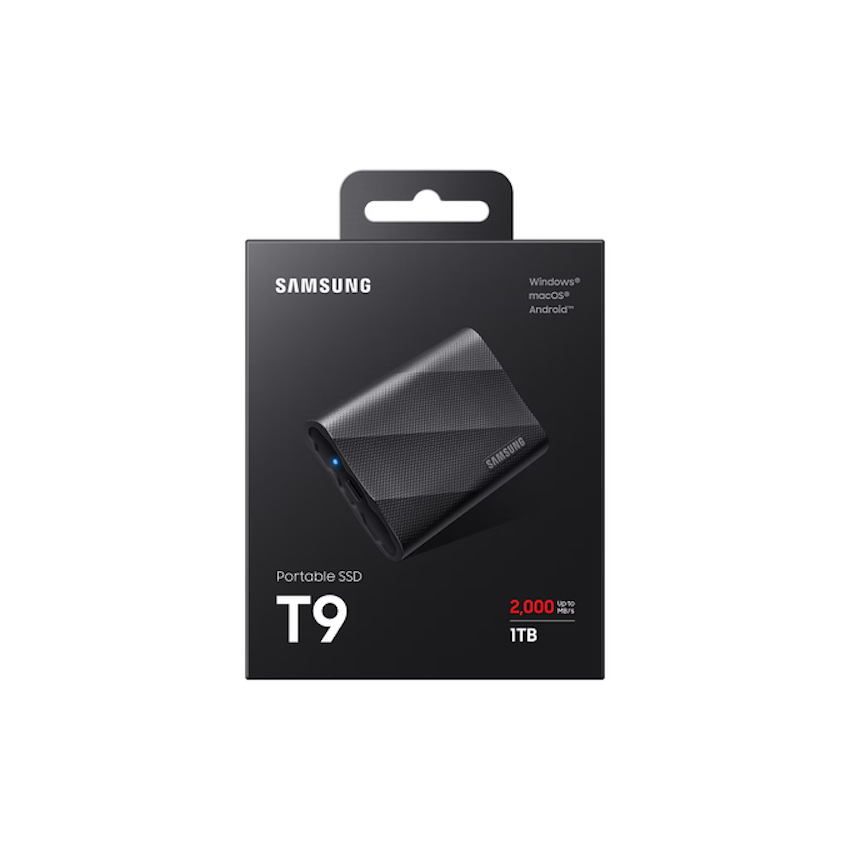 Zdjęcie do “Samsung T9 1TB USB 3.2 gen2 Black - dysk zewnętrzny”.