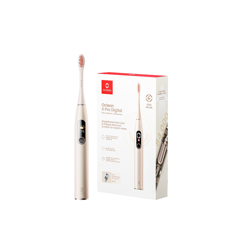 Oclean X Pro Digital Złota - inteligentna szczoteczka