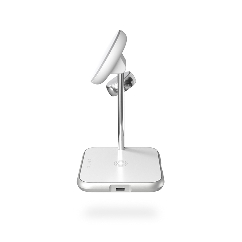 Zens Aluminium 4-in-1 Magsafe White MfM - ładowarka indukcyjna