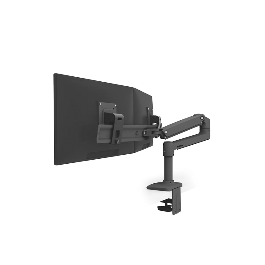 Ergotron LX Desk Dual Direct Arm - uchwyt biurkowy na dwa monitory (czarny)