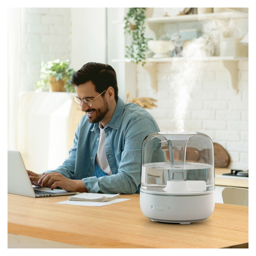 Zdjęcie do “AirVersa Humelle Pebble Grey - nawilżacz powietrza”.