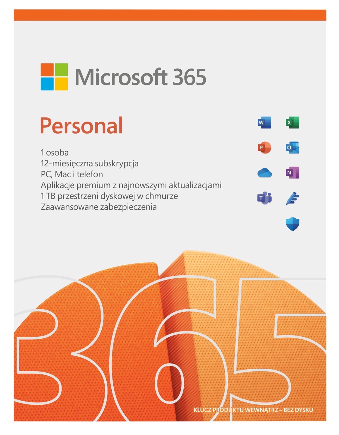 Zdjęcie do “Microsoft 365 Personal 1 year - licencja”.