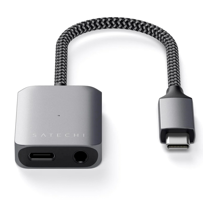 Zdjęcie do “Satechi USB-C-3.5mm Audio PD - przejściówka USB-C”.