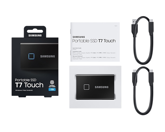Zdjęcie do “Samsung T7 Portable Touch black 1TB - dysk SSD”.