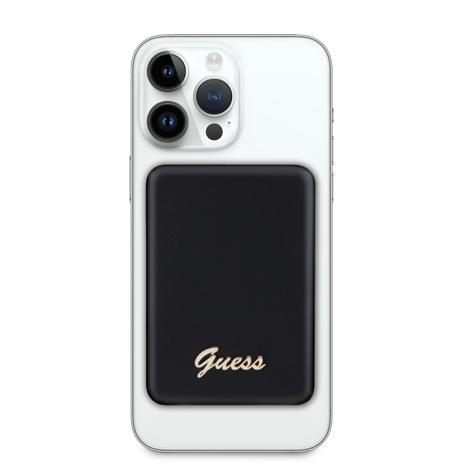 Zdjęcie do “Guess Metal Script Logo MagSafe 5W 3000mAh czarny - powerbank”.