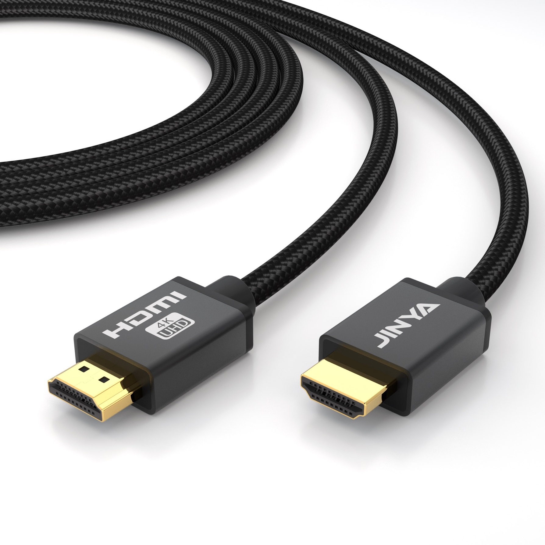 Zdjęcie do “JINYA HDMI To HDMI Cable 4K ( Black)  - kabel HDMI”.