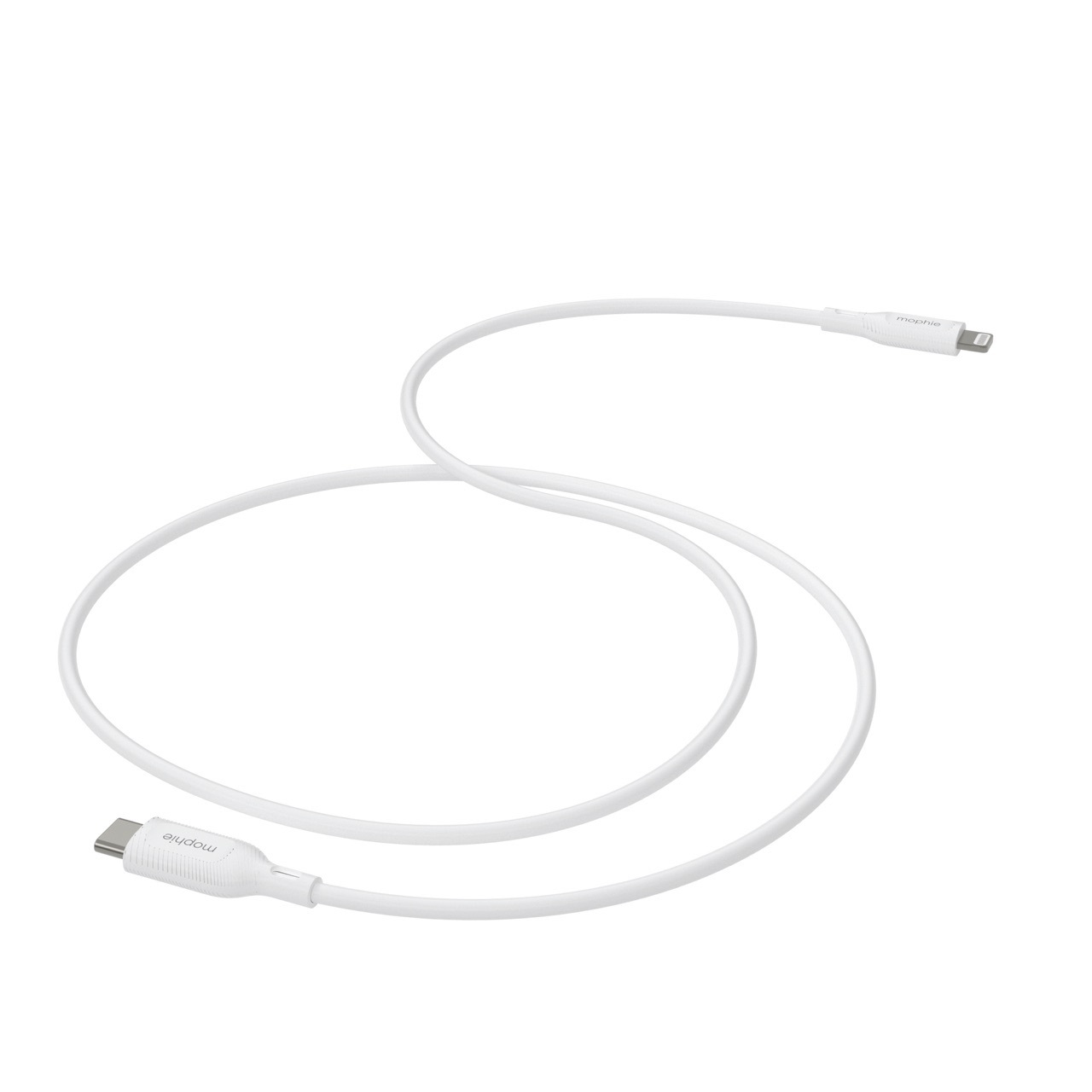 Zdjęcie do “Mophie Essentials lightning USB-C 1m White - kabel lightning”.