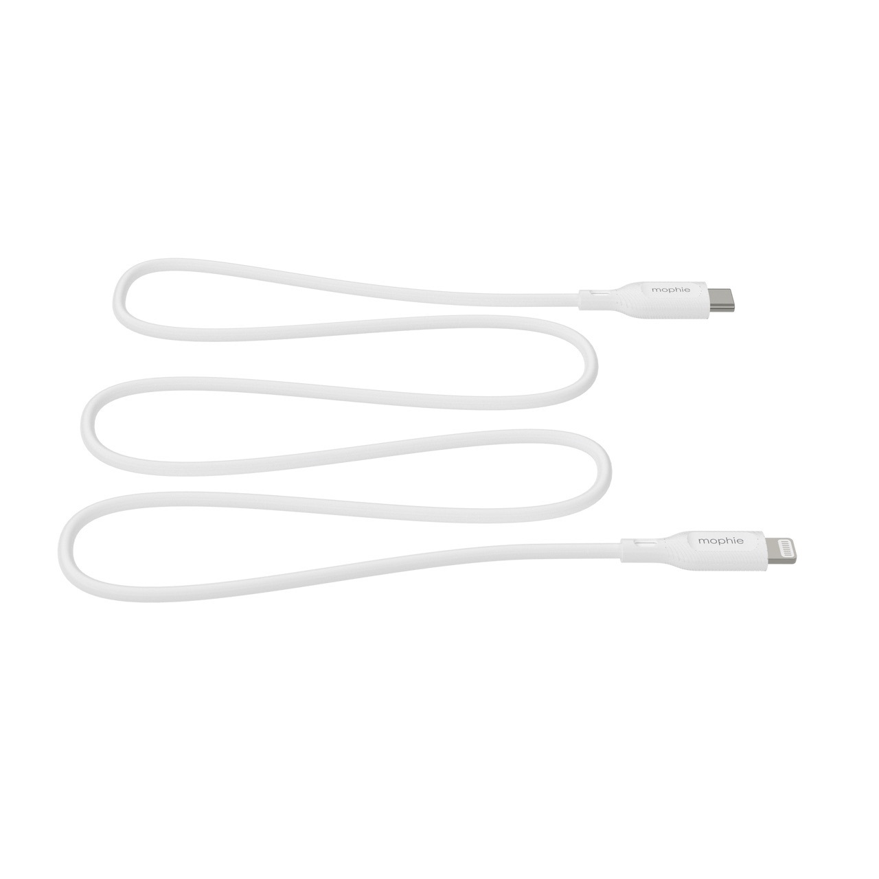Zdjęcie do “Mophie Essentials lightning USB-C 1m White - kabel lightning”.