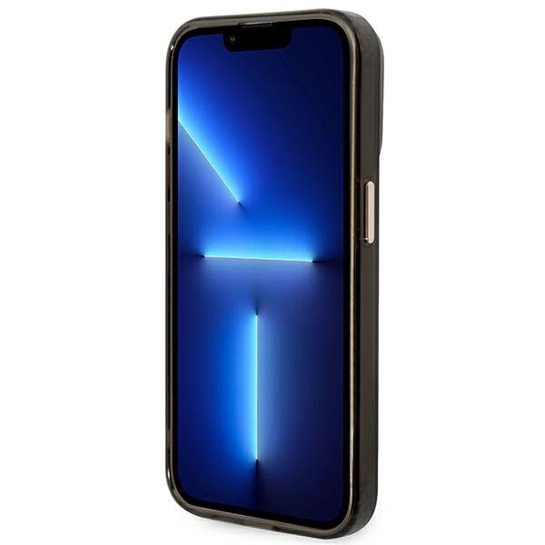 Guess Gold Outline Translucent Black MagSafe - etui iPhone 14 Pro Max