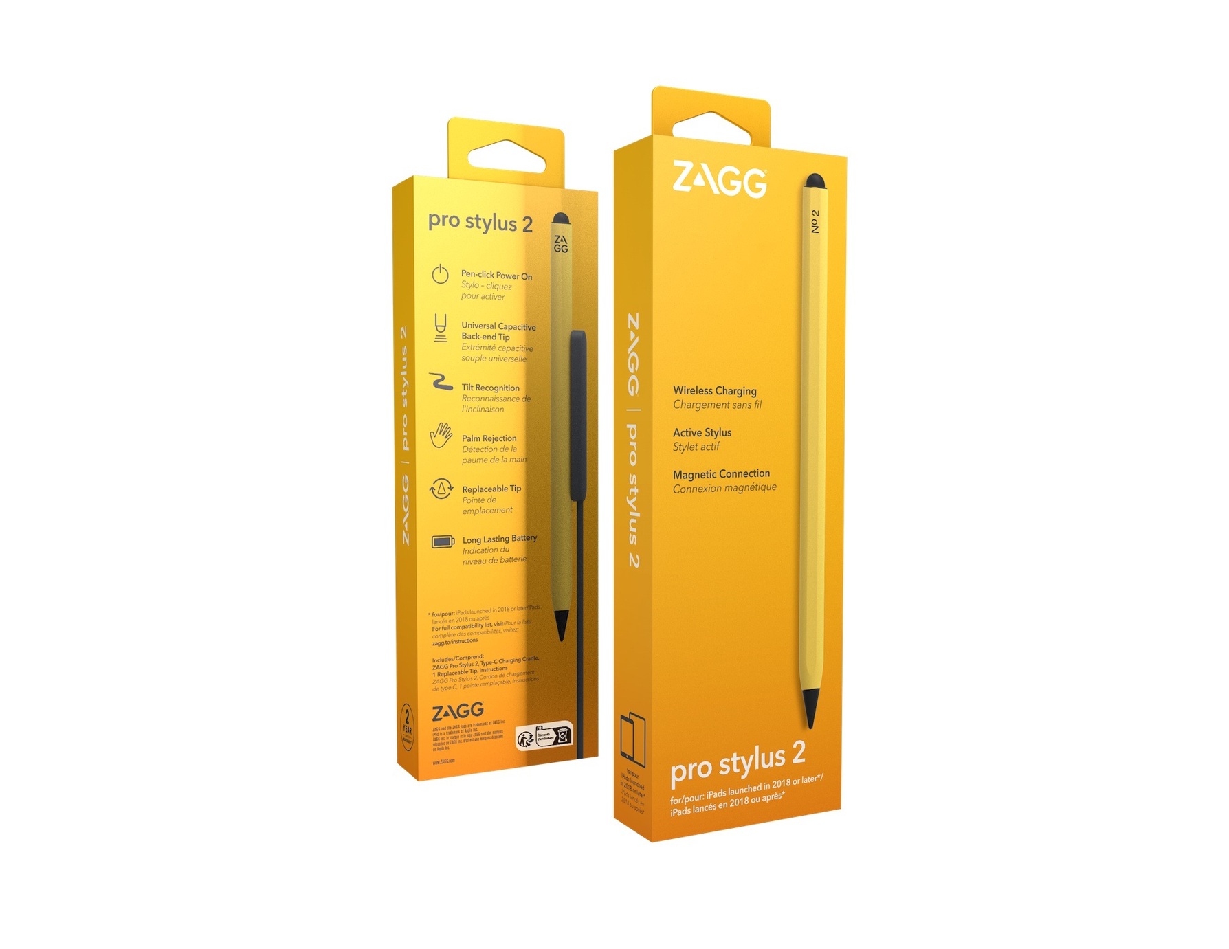 ZAGG Pro Stylus 2 Yellow - rysik do iPad