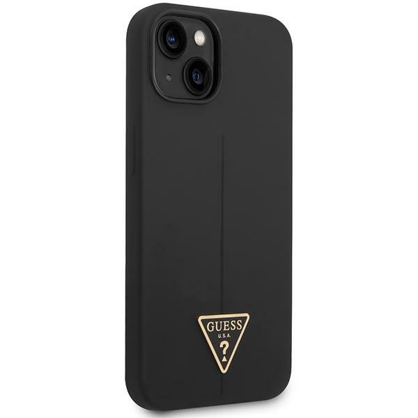 Guess Silicone Triangle Black - etui iPhone 14