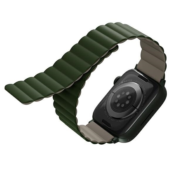 UNIQ Revix Reversible Magnetic zielony szary - pasek Apple Watch 42/44/45mm