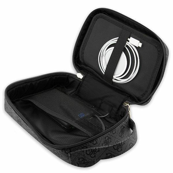 Zdjęcie do “Guess 4G Printed Stripes czarny - torebka organizer”.