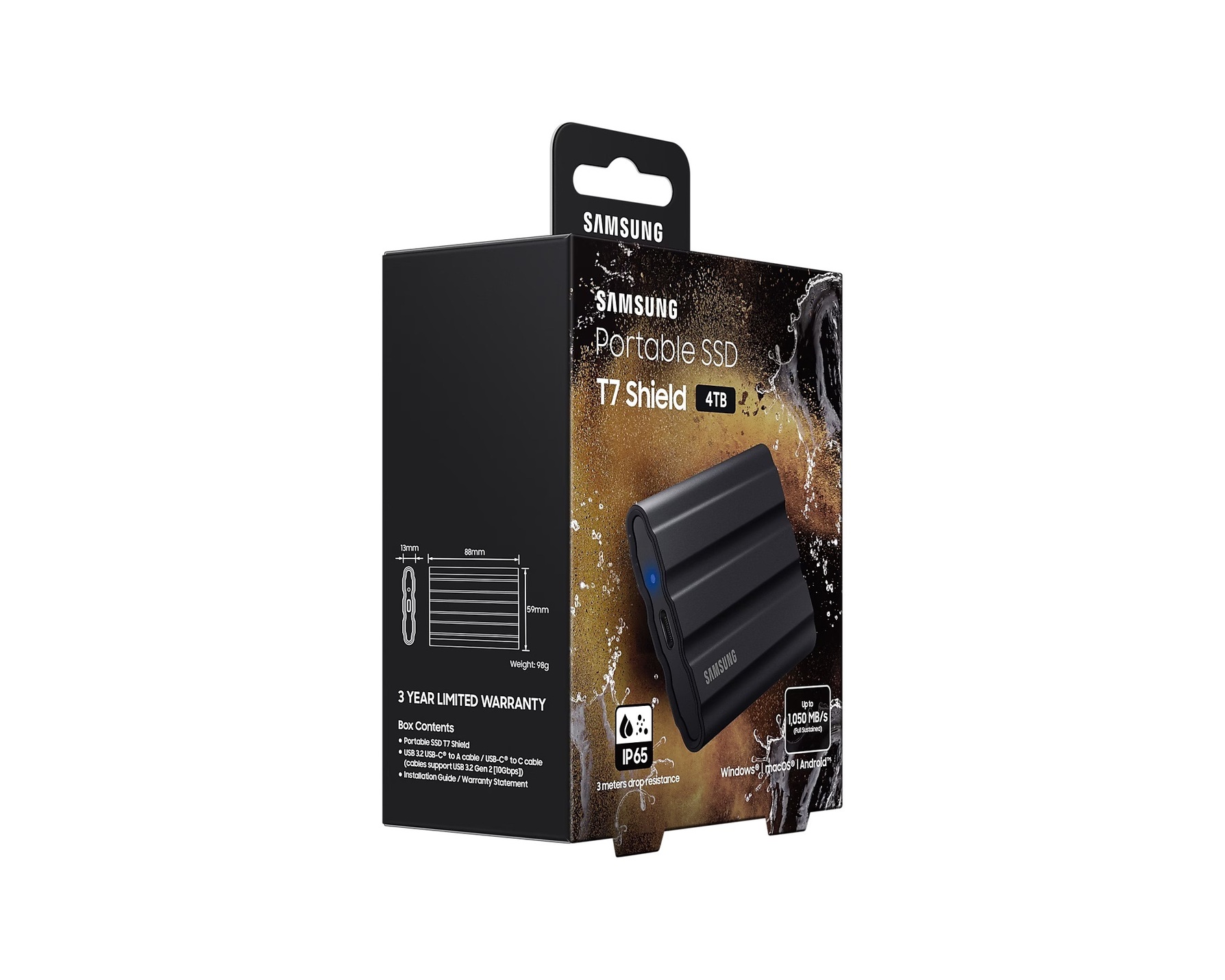 Samsung T7 Shield Black 4TB - dysk zewnętrzny