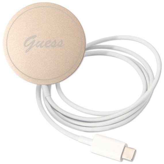 Zdjęcie do “Guess Zestaw Etui Magsafe + Charger IML Marble Gold Brown - zestaw etui iPhone 14 i ładowarka”.