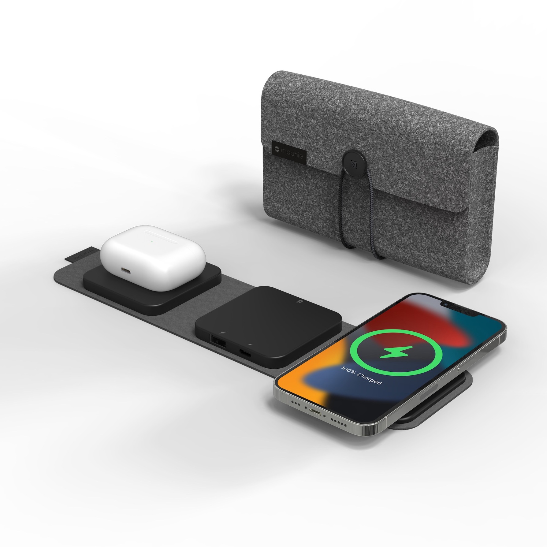 Zdjęcie do “Mophie Snap+ Travel Charger Magsafe  - bezprzewodowa ładowarka podróżna”.