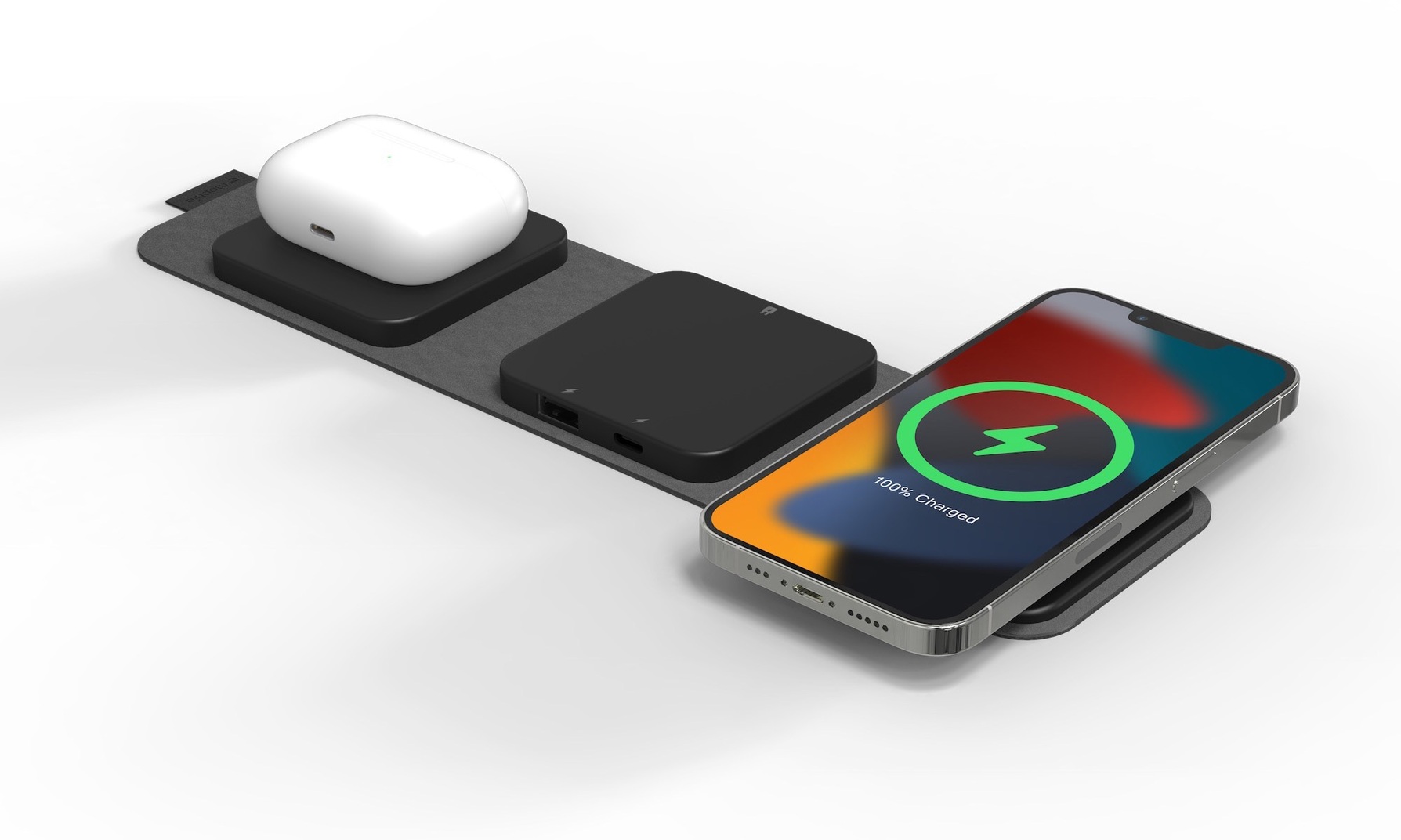 Zdjęcie do “Mophie Snap+ Travel Charger Magsafe  - bezprzewodowa ładowarka podróżna”.