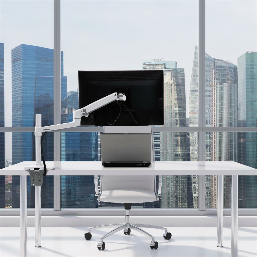 Ergotron LX Desk mount Arm Biały - uchwyt biurkowy do monitora z wysokim punktem montażowym