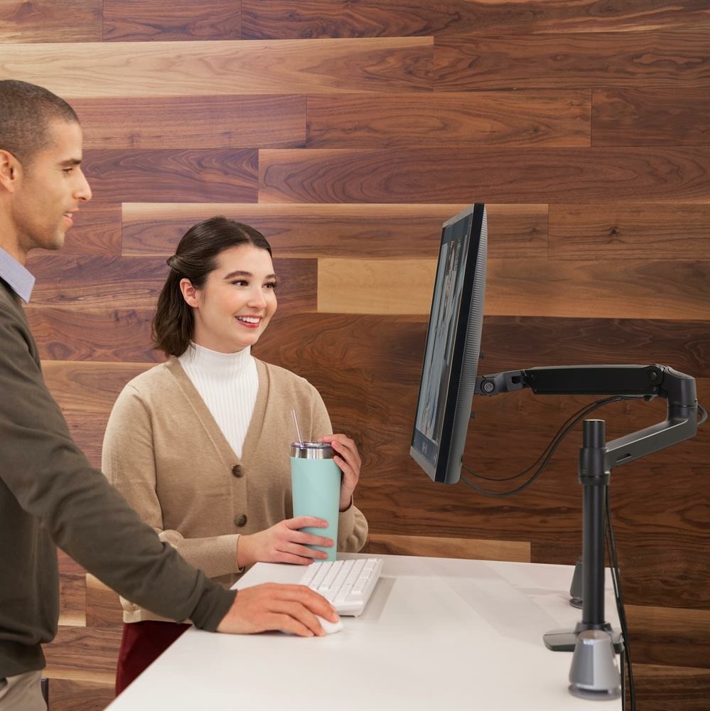 Ergotron LX Desk mount Arm Czarny - uchwyt biurkowy do monitora z wysokim punktem montażowym