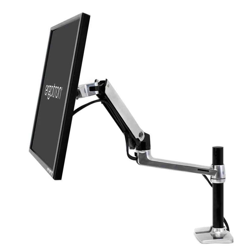 Ergotron LX Desk mount Arm Polerowane Aluminium - uchwyt biurkowy do monitora z wysokim punktem montażowym