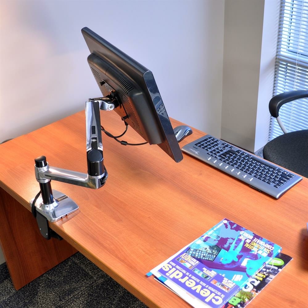 Ergotron LX Desk mount Arm Polerowane Aluminium - uchwyt biurkowy do monitora z wysokim punktem montażowym