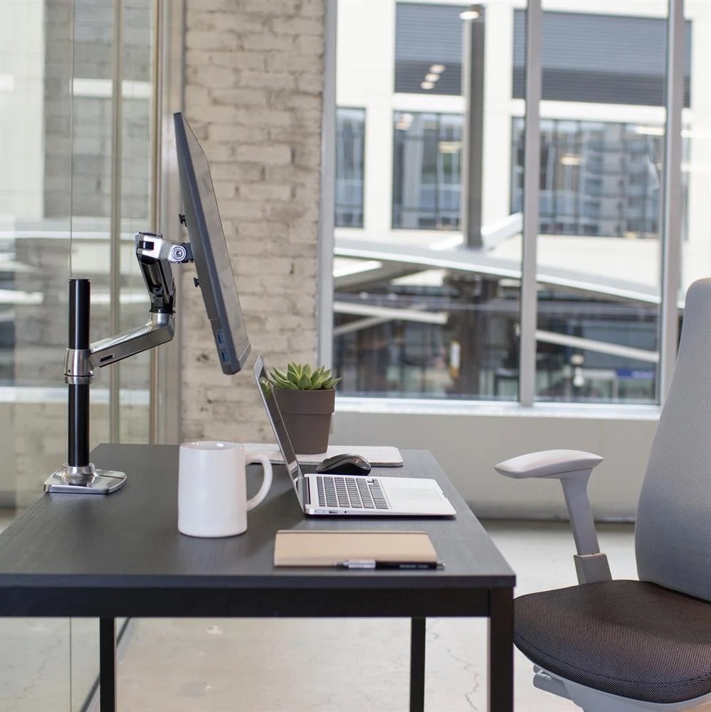 Ergotron LX Desk mount Arm Polerowane Aluminium - uchwyt biurkowy do monitora z wysokim punktem montażowym