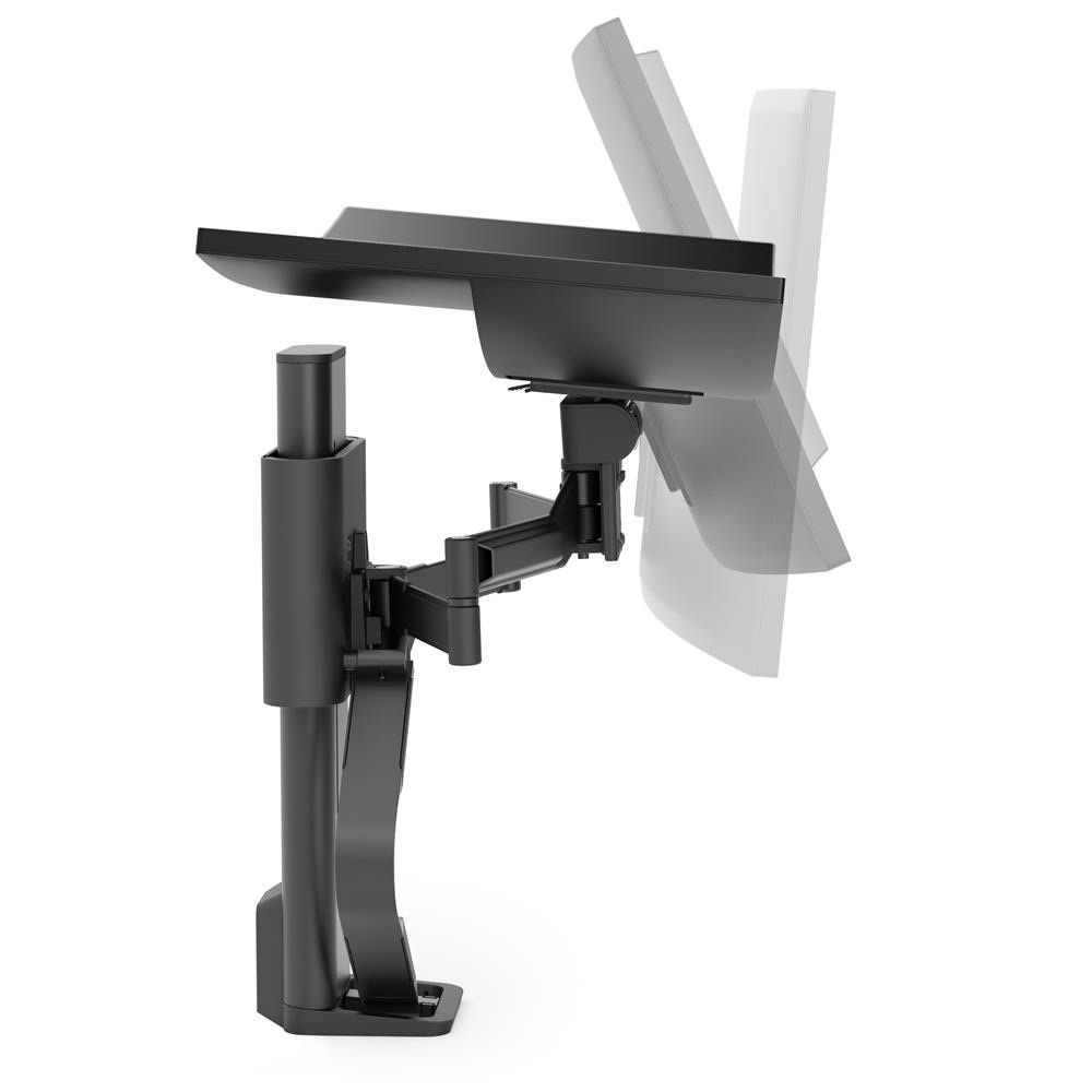Ergotron TRACE Single Monitor Czarny - uchwyt biurkowy do monitora